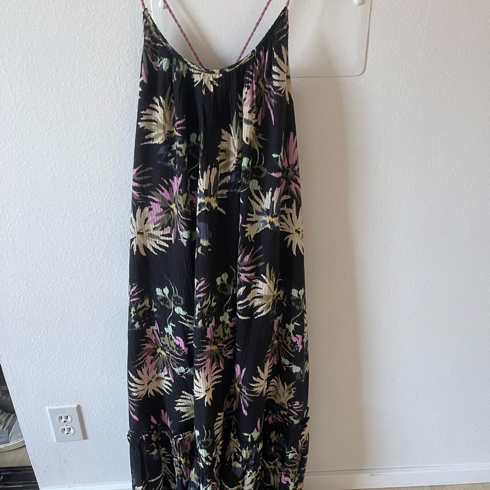 Scotch & Soda park in bloom Maxi Dress Black size 38 M summer dress women's New - Picture 10 of 13